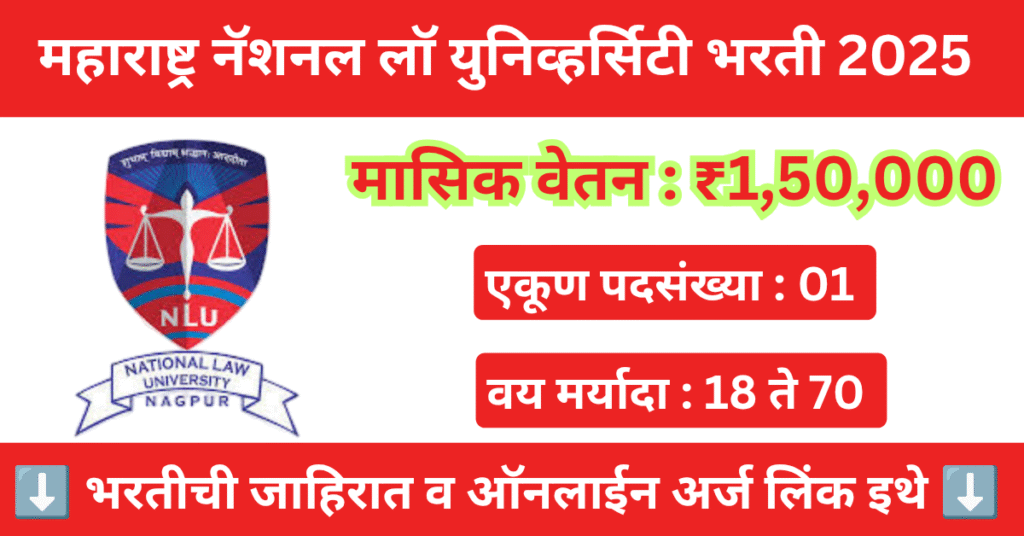 MNLU Nagpur Recruitment 2025