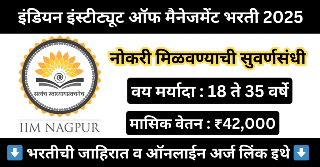 IIM Nagpur Bharti 2025