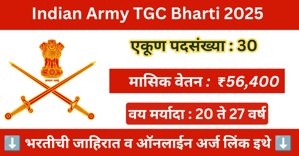 Indian Army TGC Bharti 2025