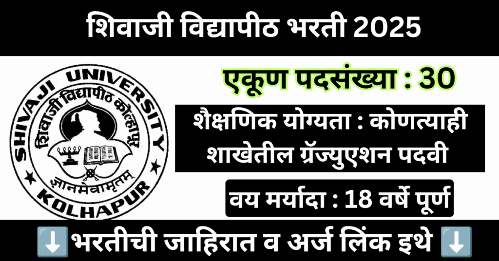 Shivaji University Bharti 2025