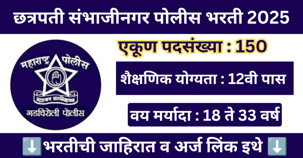 Chhatrapati Sambhaji Nagar Police Bharti 2025 