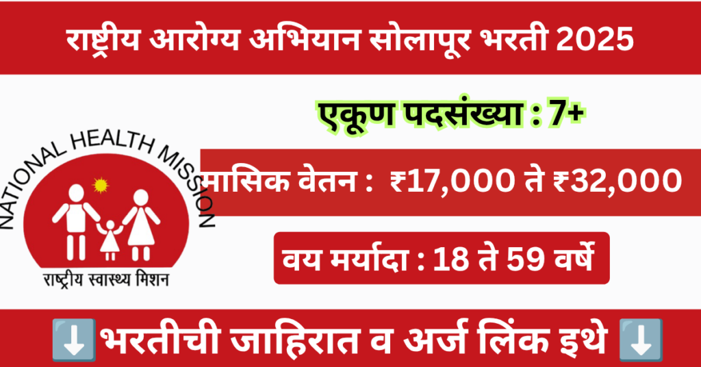 NHM Solapur Bharti 2025 