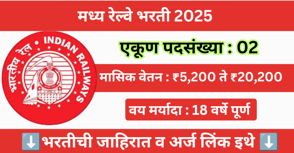 Central Railway Bharti 2025