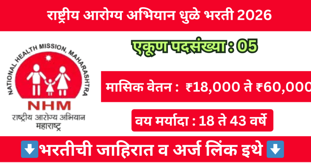 NHM Dhule Bharti 2026