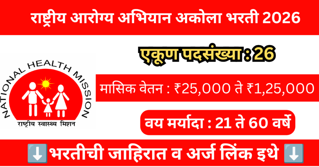 NHM Akola Bharti 2026 