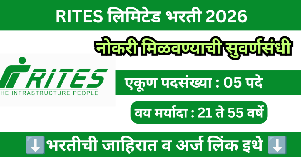 RITES Bharti 2026 