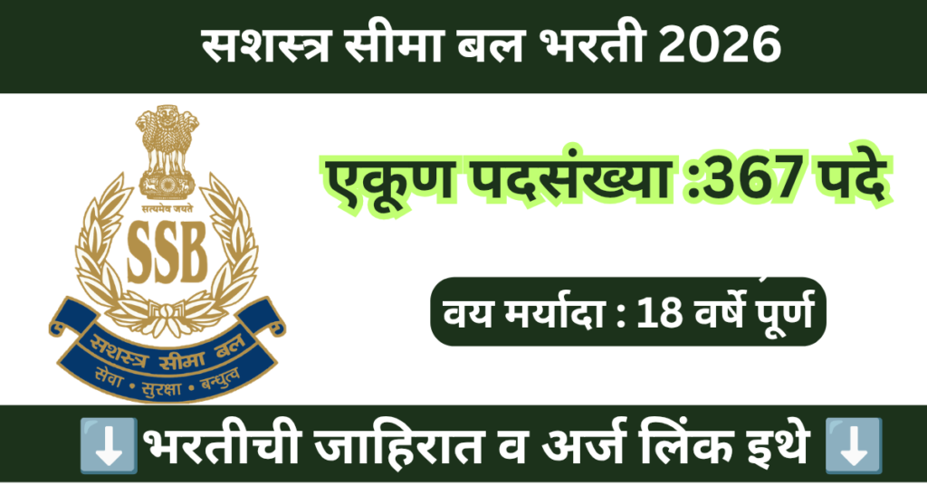 SSB Bharti 2026 