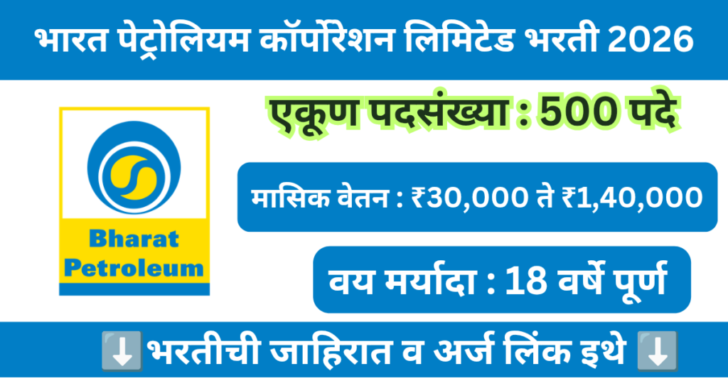 BPCL Bharti 2026 
