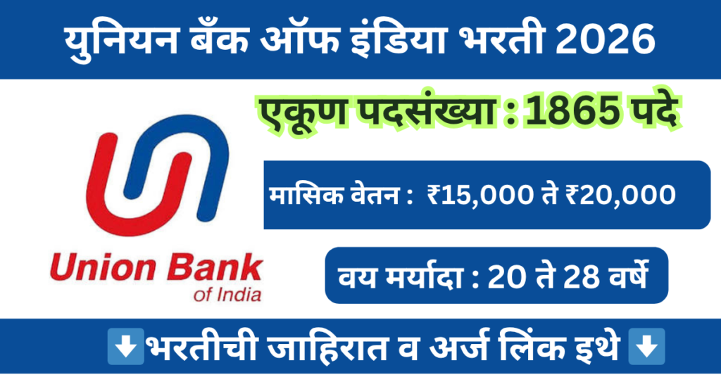 Union Bank of India Apprentice Bharti 2026 