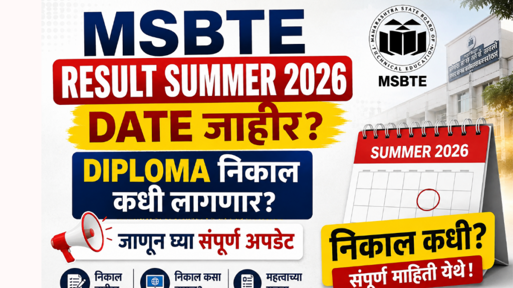 MSBTE Result Summer 2026 Date