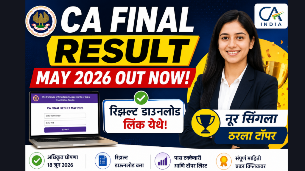 CA Final Result May 2026