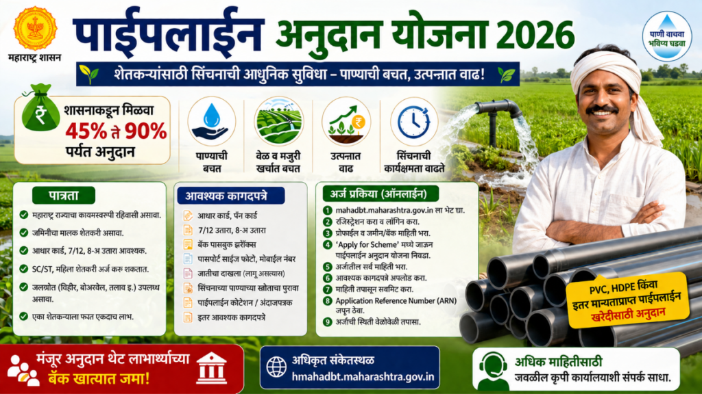 Pipeline Anudan Yojana Maharashtra